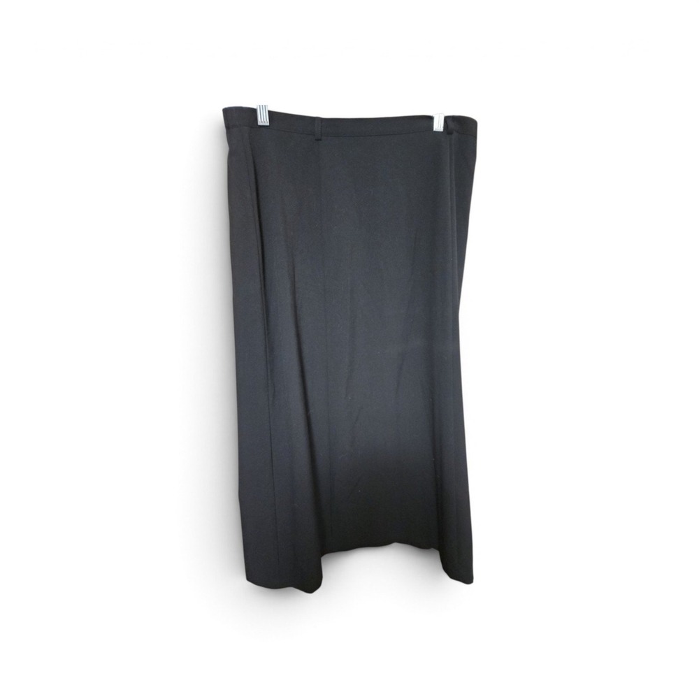 Washable Black Maxi Skirt Long Straight Dress Skirt Belt Loops NWT 0494